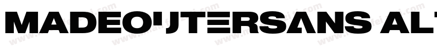 MADEOuterSans Alt Bl字体转换